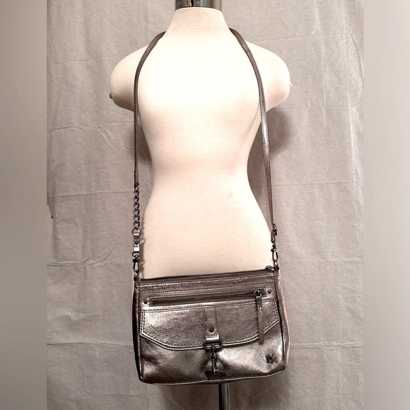THE SAK leather purse/crossbody! Silver in color! - Picture 3 of 10
